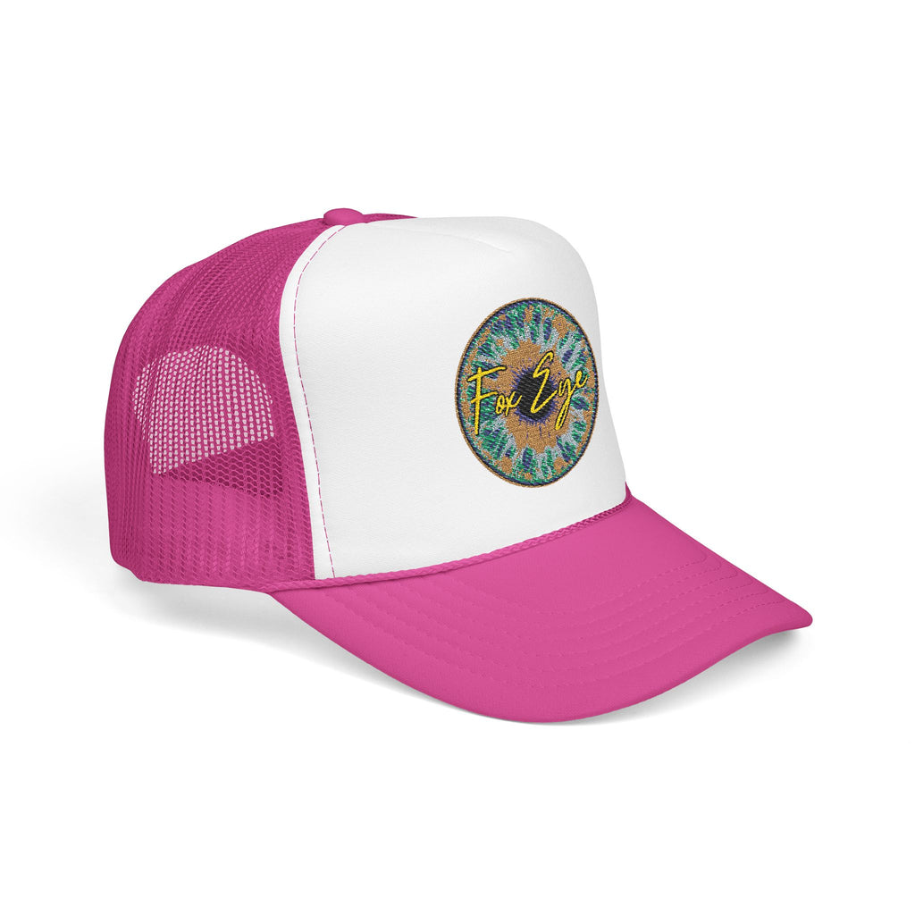 Fox Eye Iris Foam Trucker | Two-Tone Embroidered Badge Hat