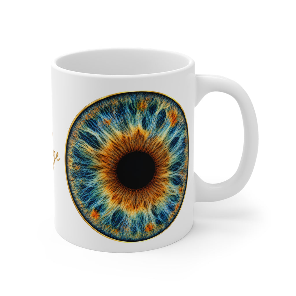 Fox Eye Iris Mug | 11 oz Ceramic Coffee Mug