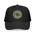 Fox Eye Iris Foam Trucker | Two-Tone Embroidered Badge Hat