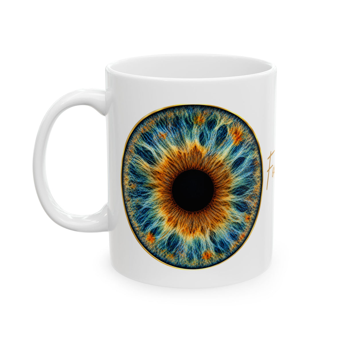 Fox Eye Iris Mug | 11 oz Ceramic Coffee Mug