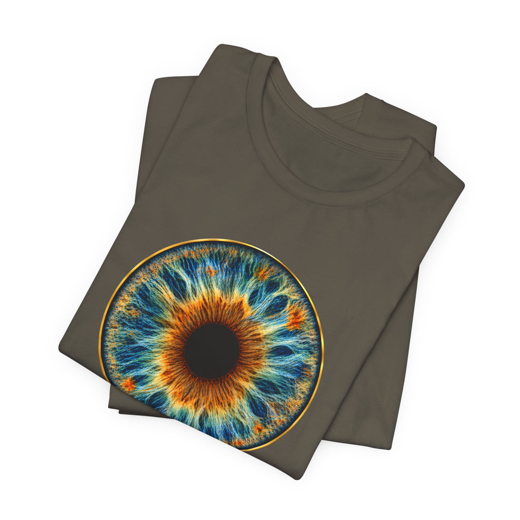 Fox Eye Hero Tee | Big Gold Iris Art Shirt