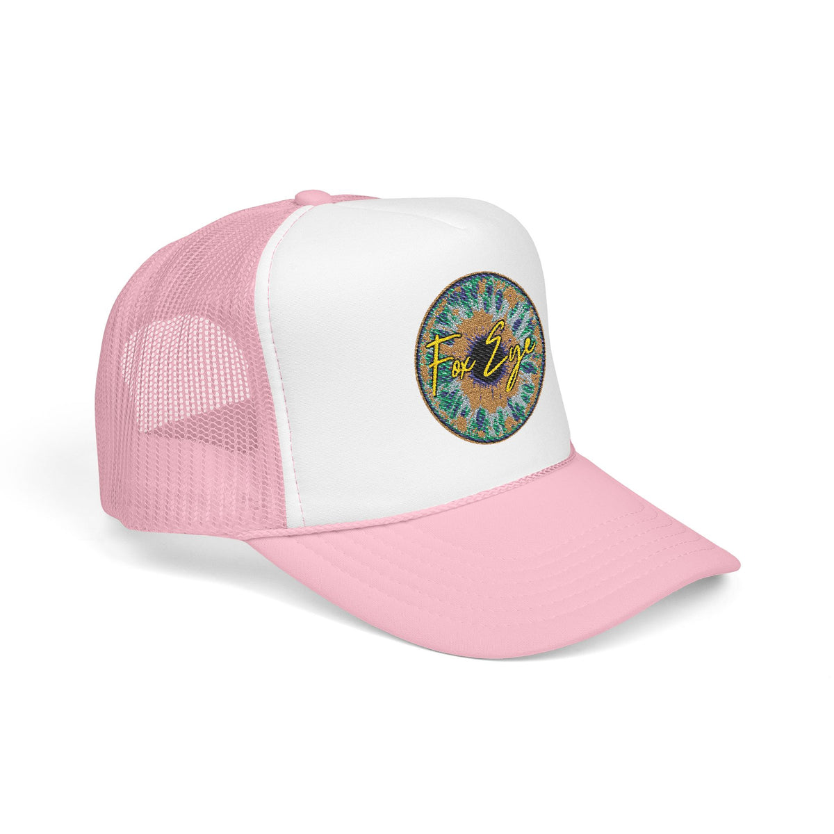 Fox Eye Iris Foam Trucker | Two-Tone Embroidered Badge Hat
