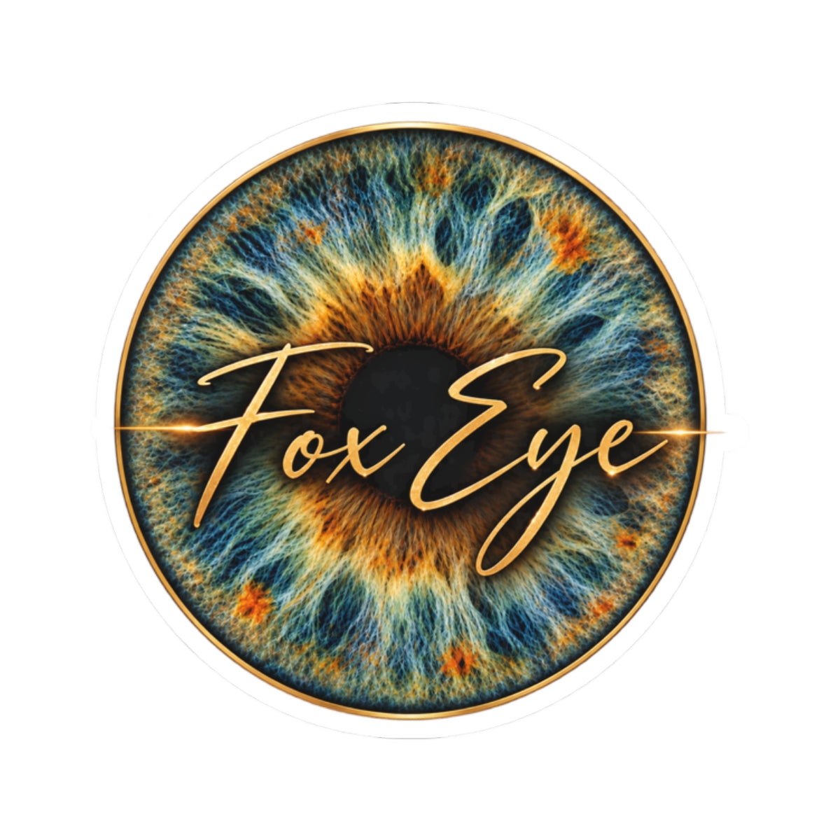 Fox Eye Badge Sticker | Kiss-Cut Vinyl