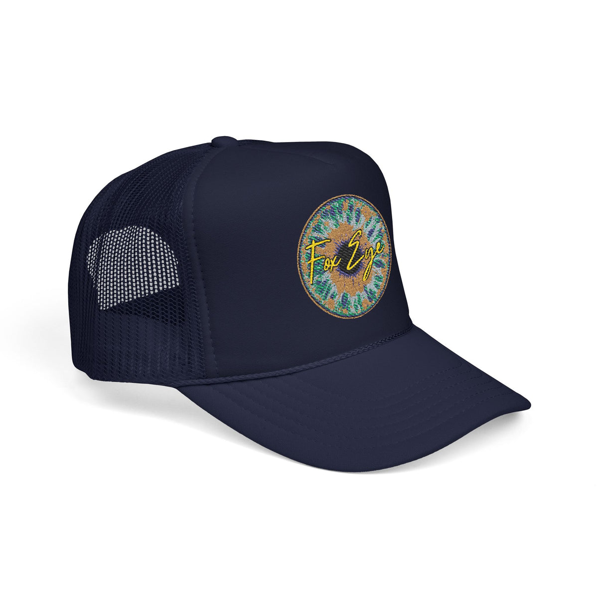 Fox Eye Iris Foam Trucker | Two-Tone Embroidered Badge Hat