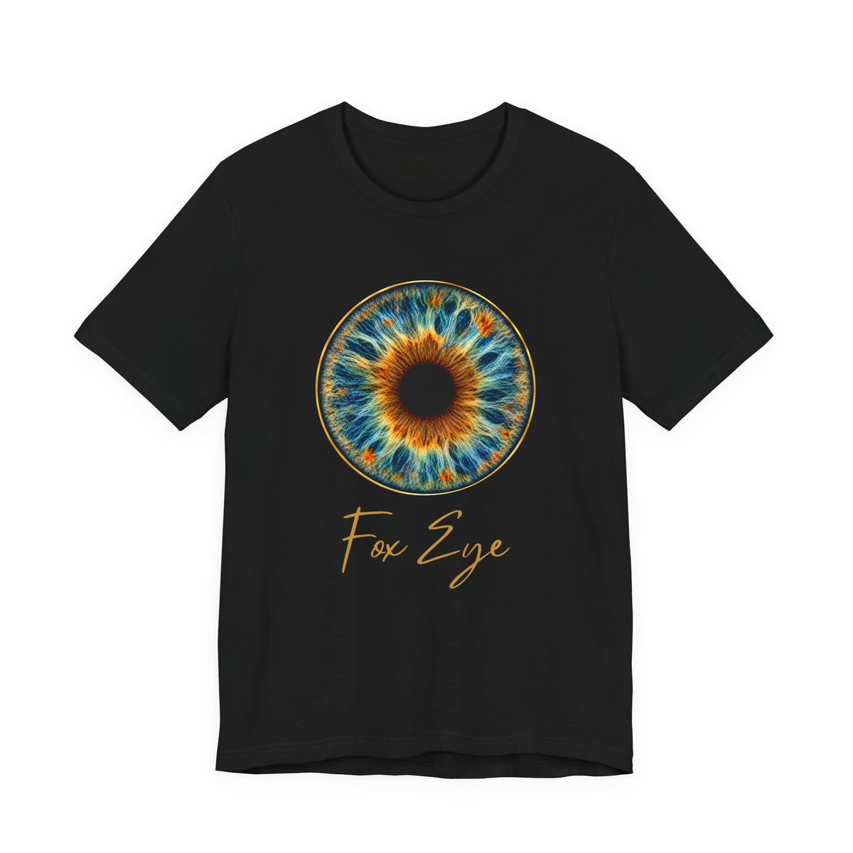 Fox Eye Hero Tee | Big Gold Iris Art Shirt