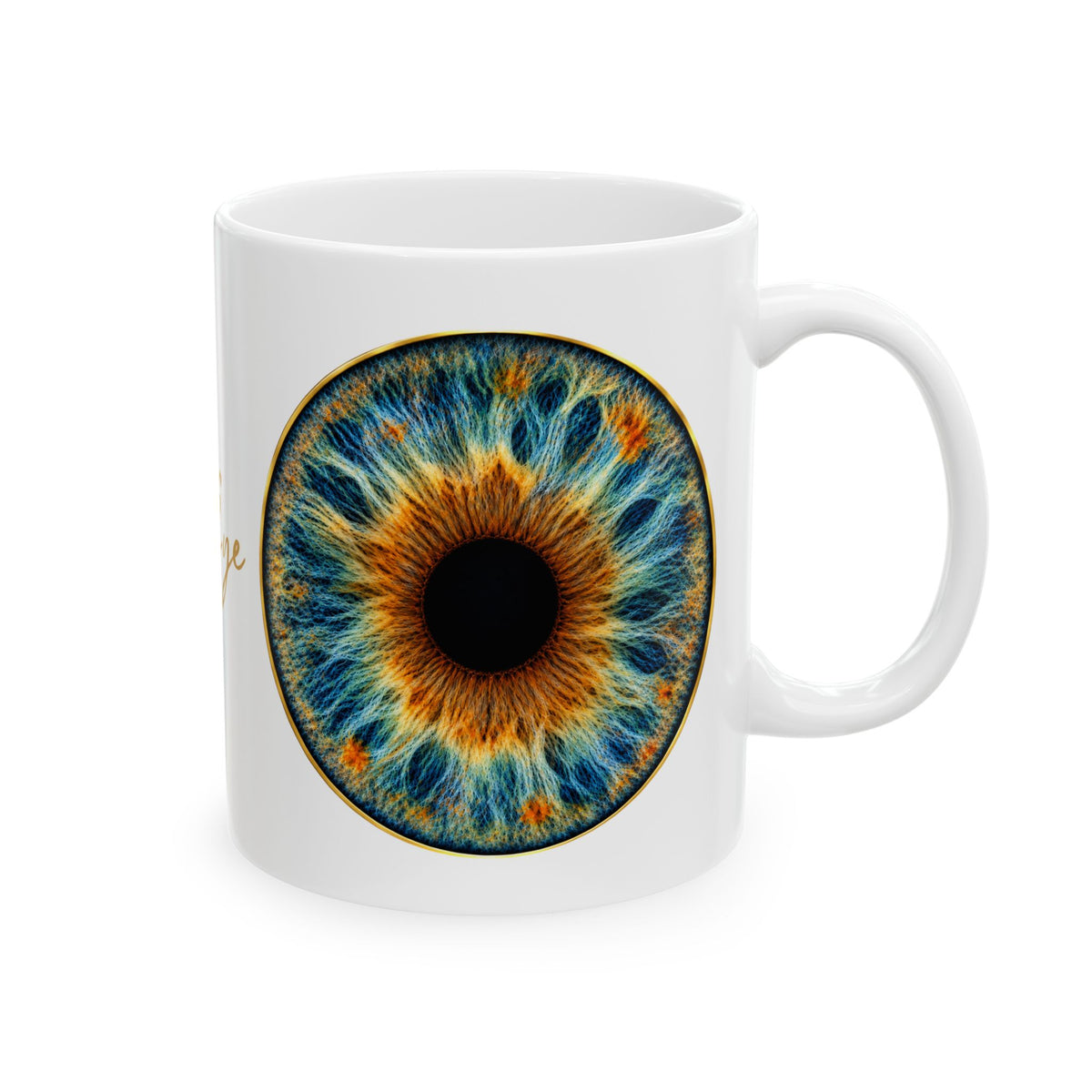 Fox Eye Iris Mug | 11 oz Ceramic Coffee Mug