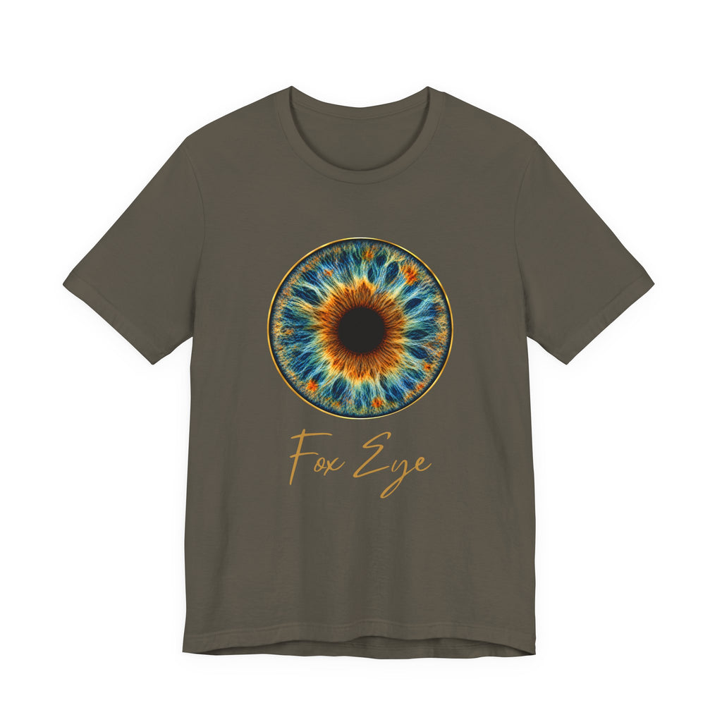 Fox Eye Hero Tee | Big Gold Iris Art Shirt