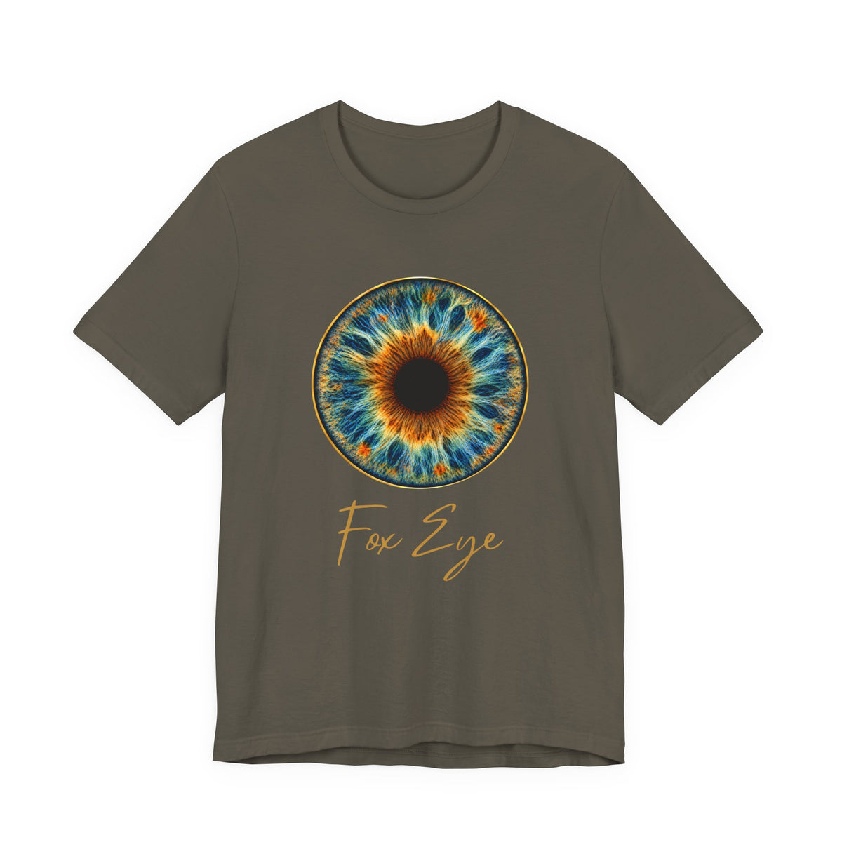 Fox Eye Hero Tee | Big Gold Iris Art Shirt