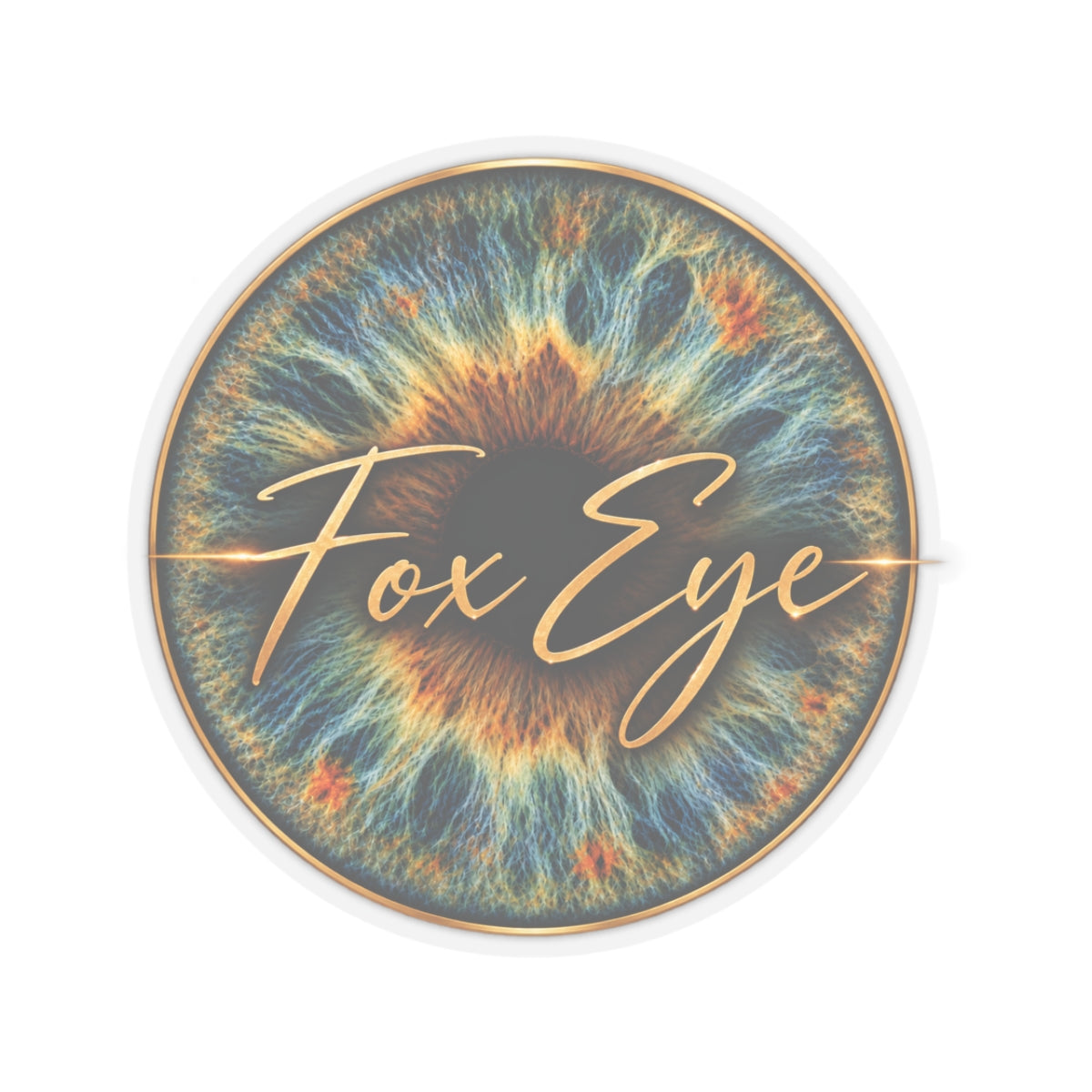 Fox Eye Badge Sticker | Kiss-Cut Vinyl