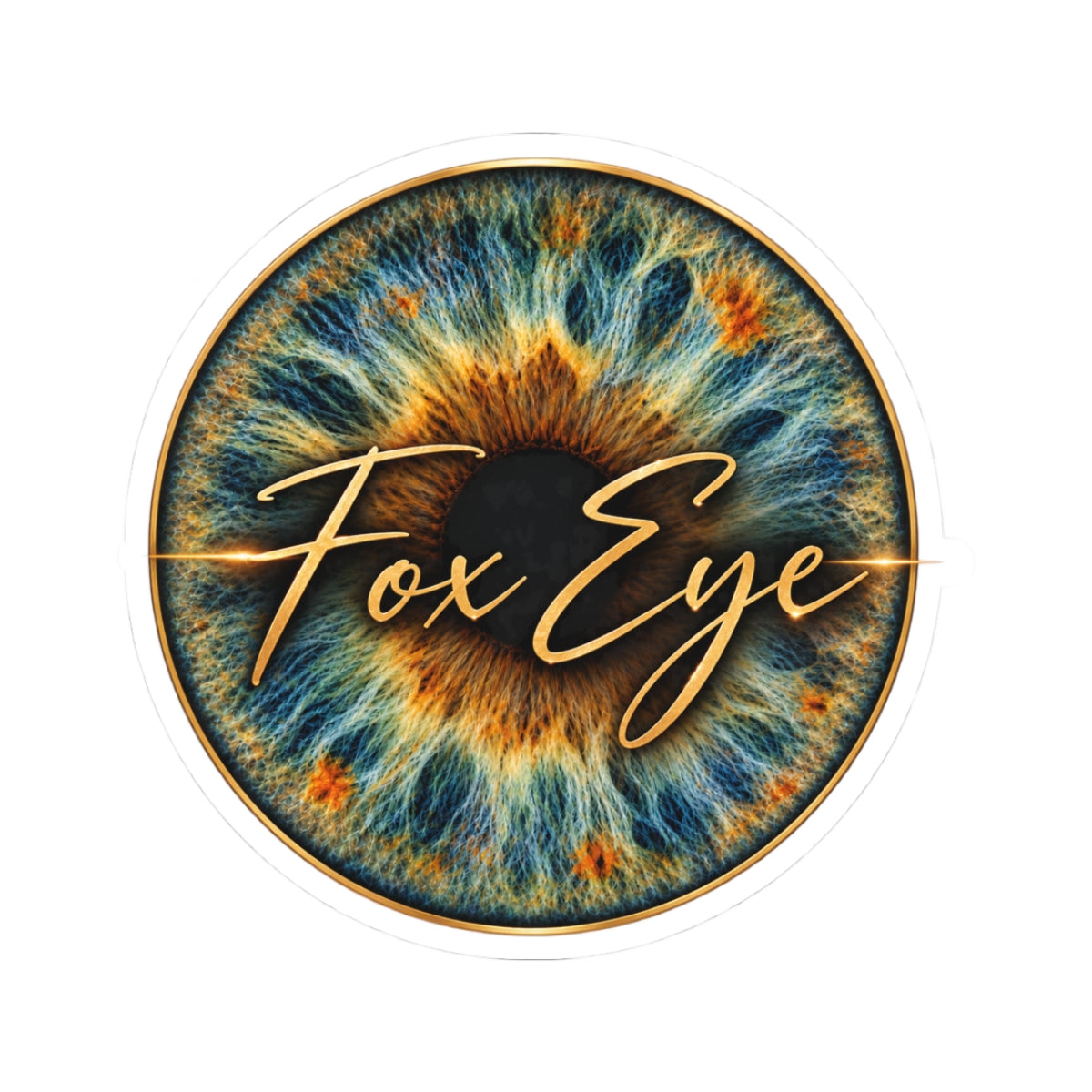 Fox Eye Badge Sticker | Kiss-Cut Vinyl