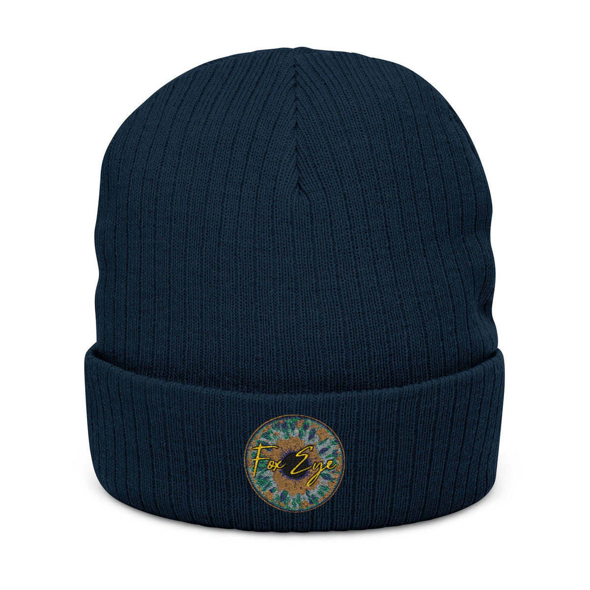 Fox Eye Iris Toque | Ribbed Cuffed Knit Beanie