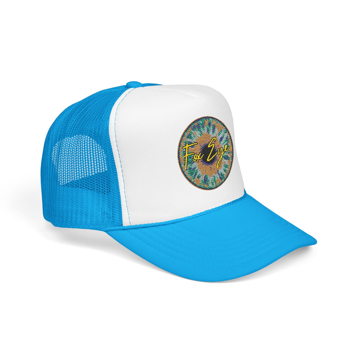 Fox Eye Iris Foam Trucker | Two-Tone Embroidered Badge Hat