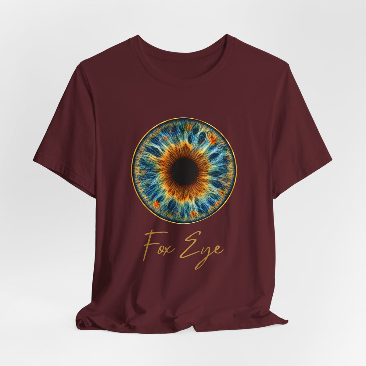 Fox Eye Hero Tee | Big Gold Iris Art Shirt