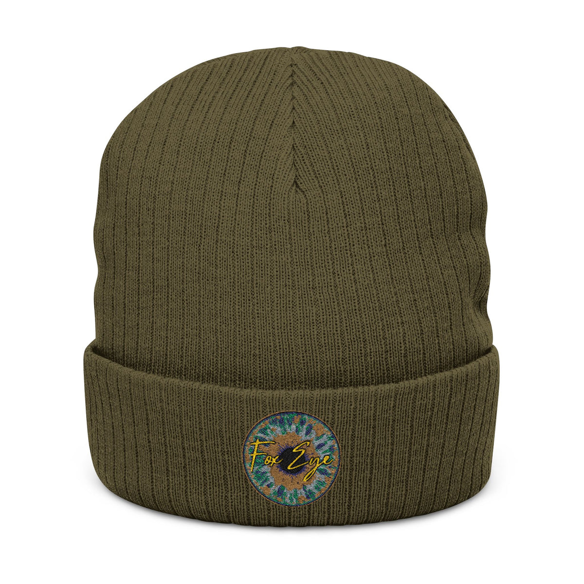 Fox Eye Iris Toque | Ribbed Cuffed Knit Beanie