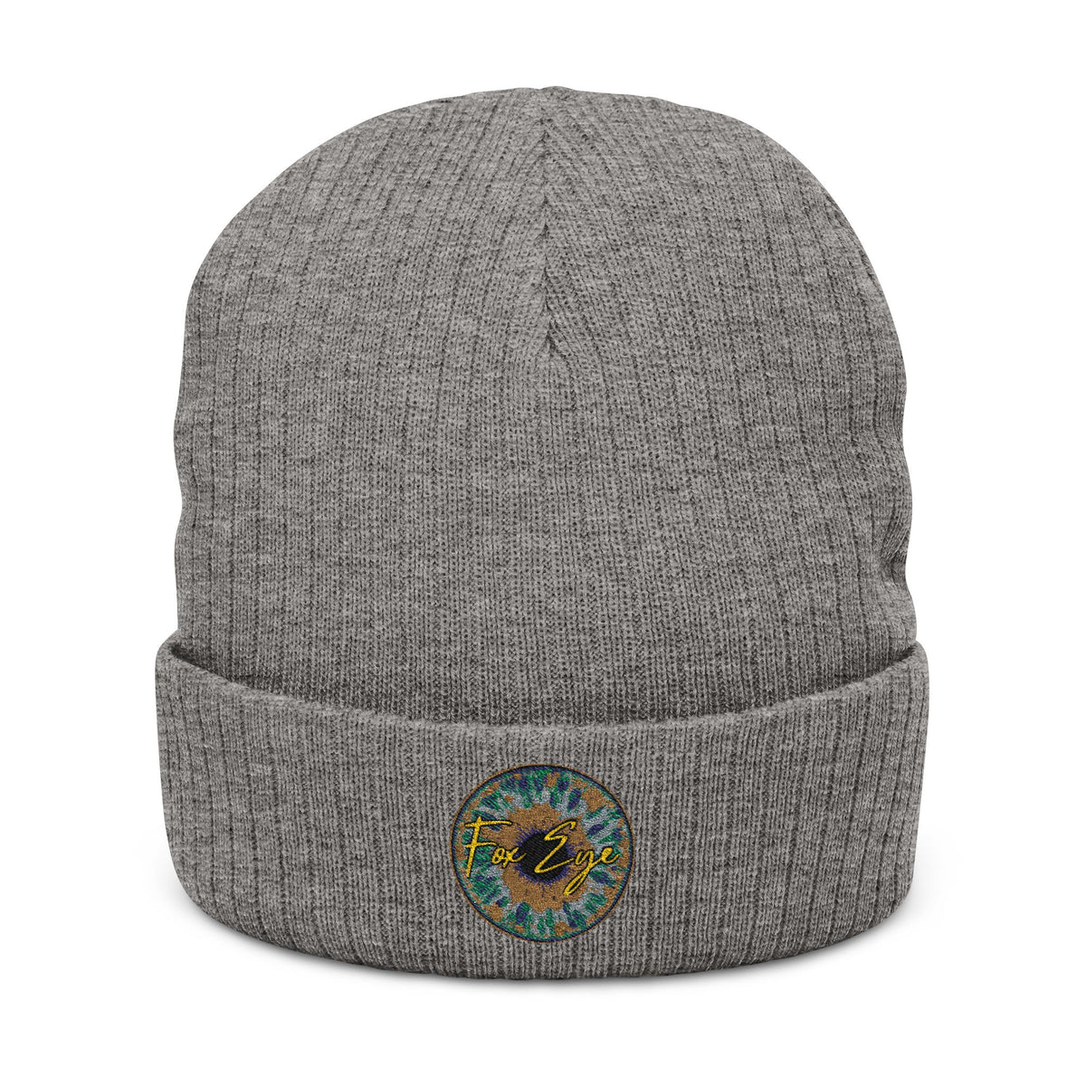 Fox Eye Iris Toque | Ribbed Cuffed Knit Beanie