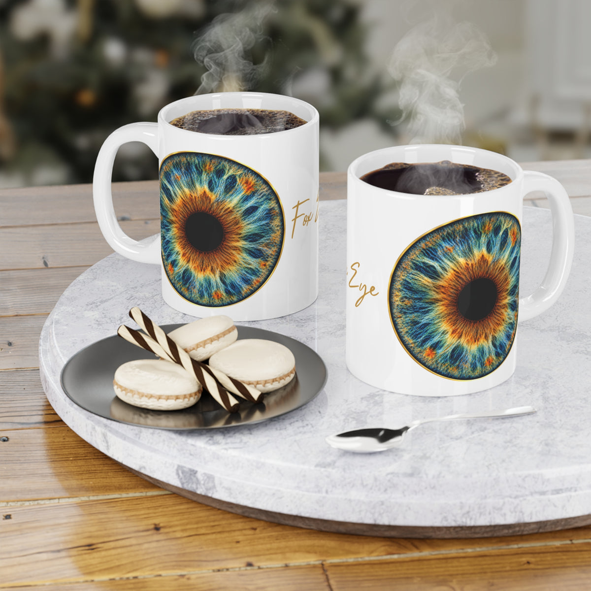 Fox Eye Iris Mug | 11 oz Ceramic Coffee Mug