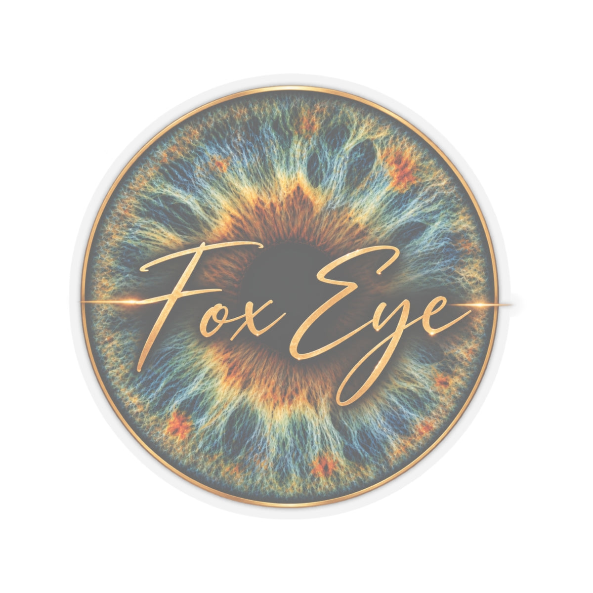 Fox Eye Badge Sticker | Kiss-Cut Vinyl