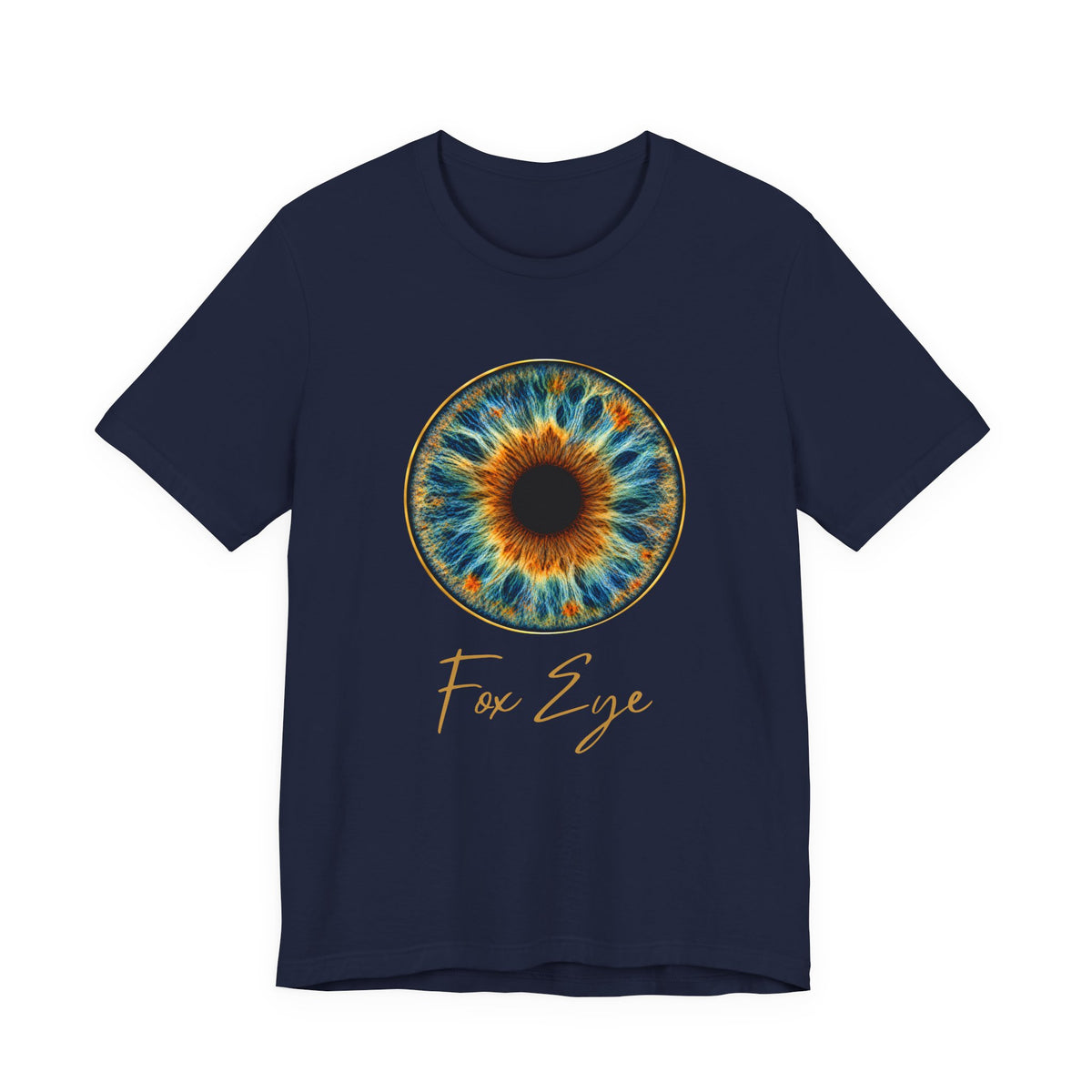 Fox Eye Hero Tee | Big Gold Iris Art Shirt