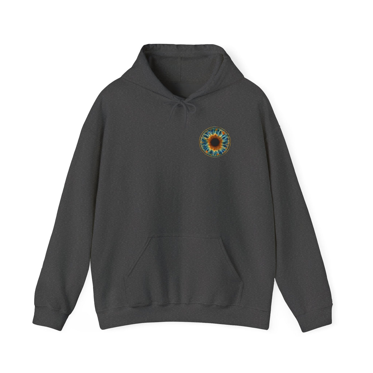 Fox Eye Look Closer Hoodie | Gold Iris Back Print