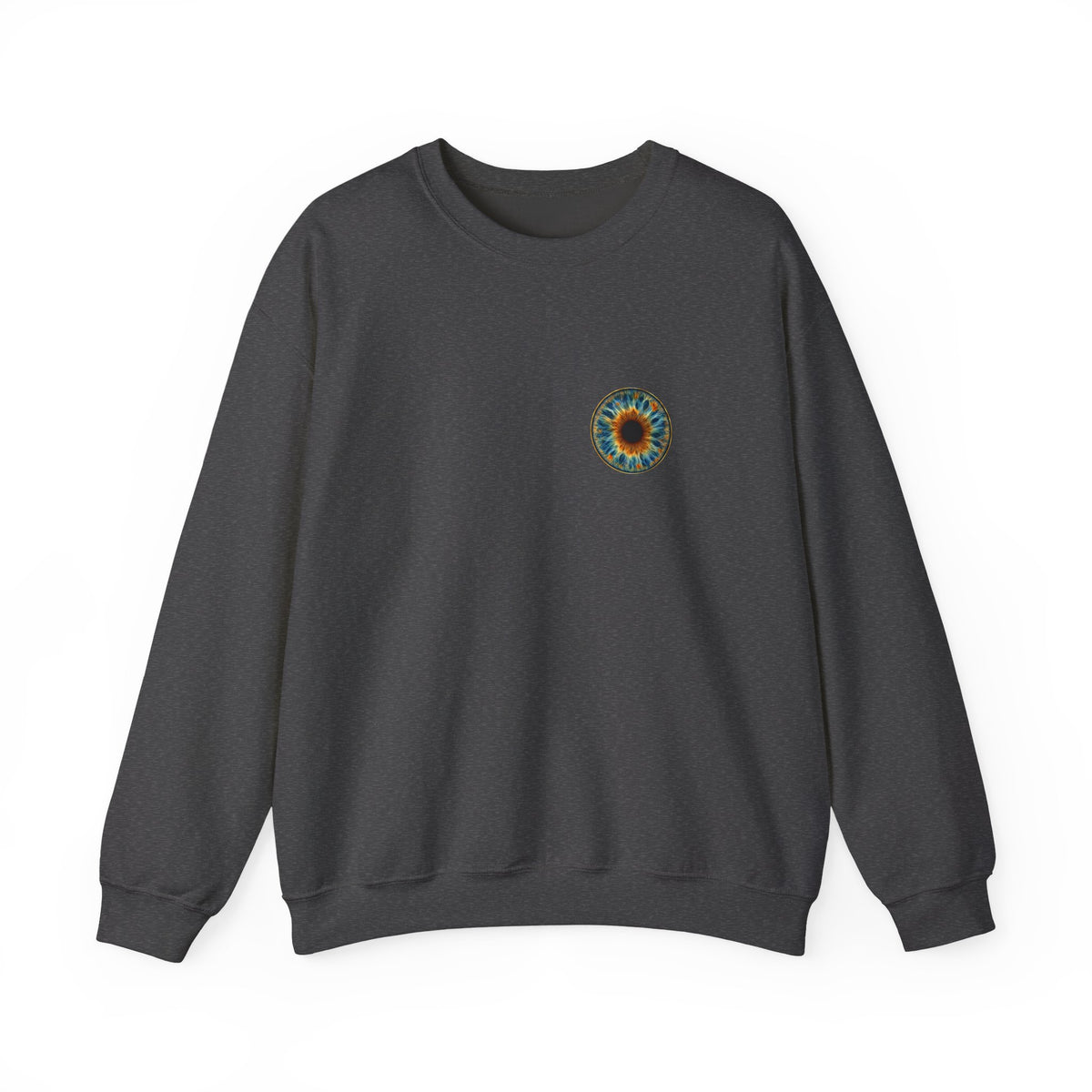 Fox Eye Look Closer Crewneck | Gold Iris Back Print