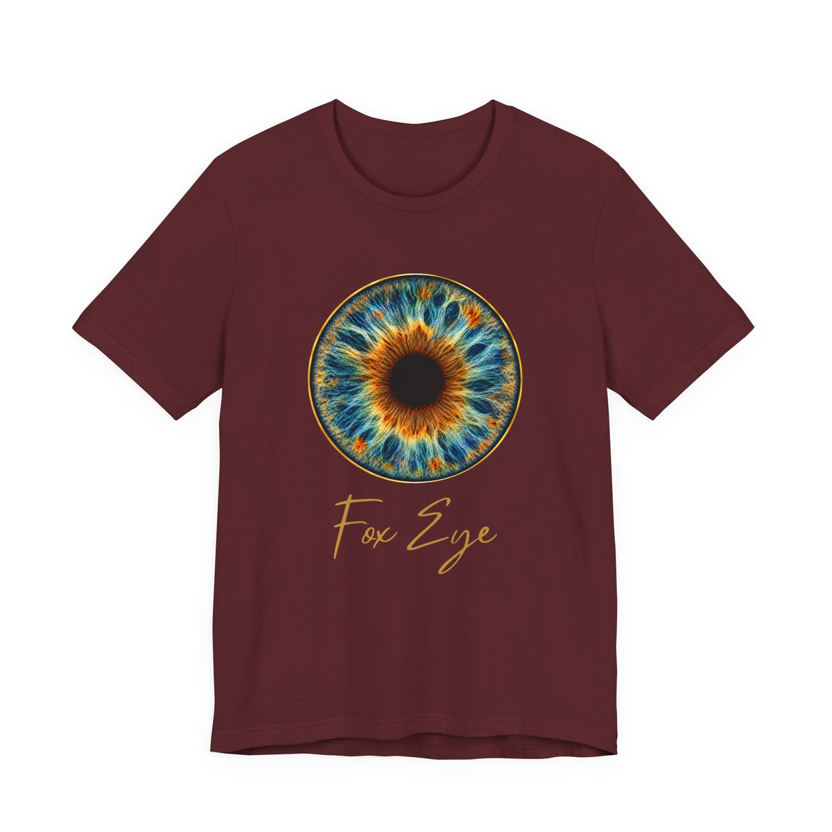 Fox Eye Hero Tee | Big Gold Iris Art Shirt