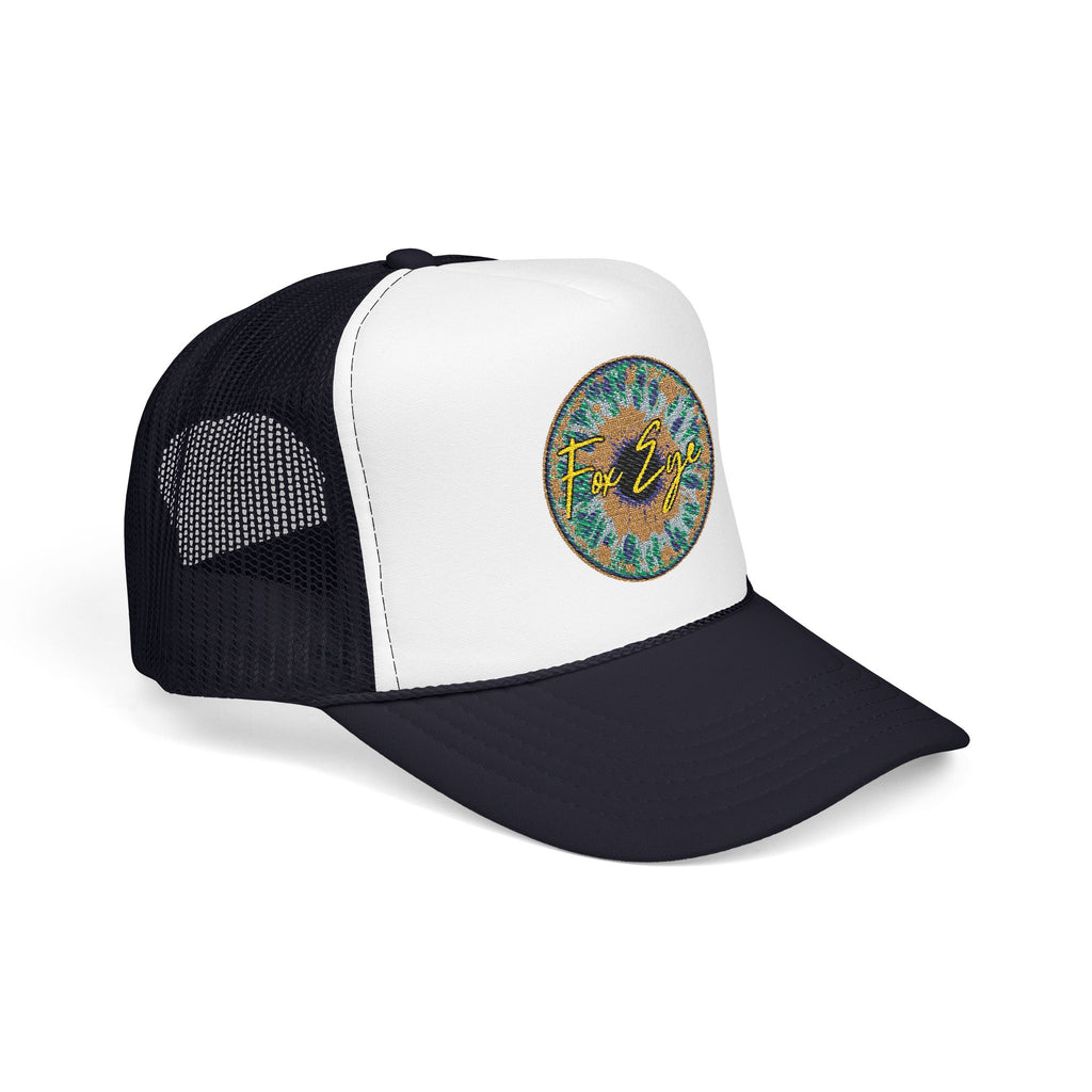 Fox Eye Iris Foam Trucker | Two-Tone Embroidered Badge Hat