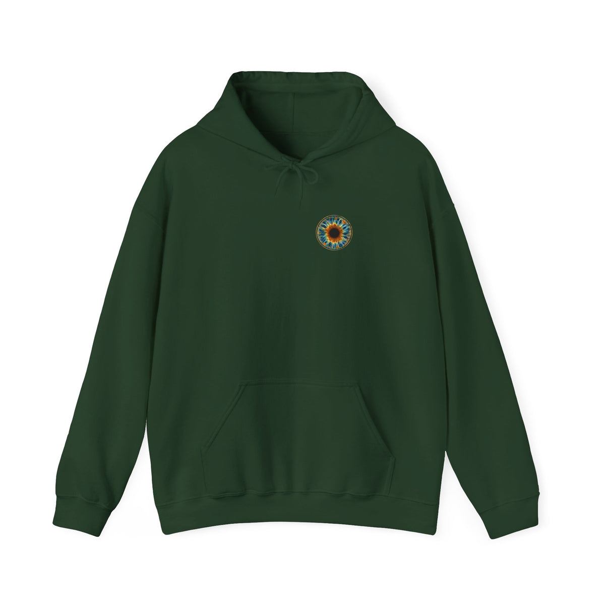 Fox Eye Look Closer Hoodie | Gold Iris Back Print