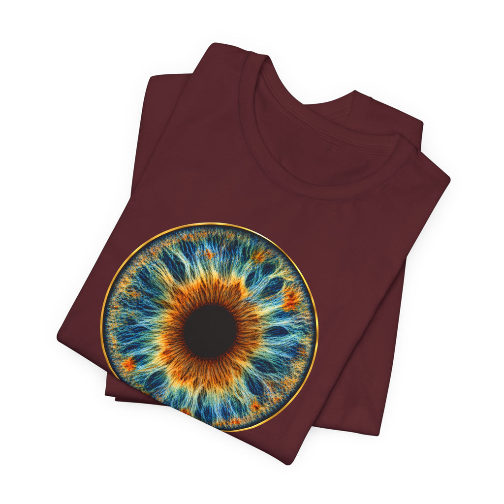 Fox Eye Hero Tee | Big Gold Iris Art Shirt