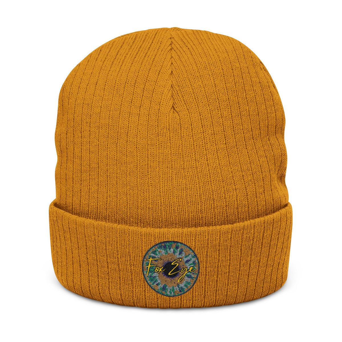 Fox Eye Iris Toque | Ribbed Cuffed Knit Beanie