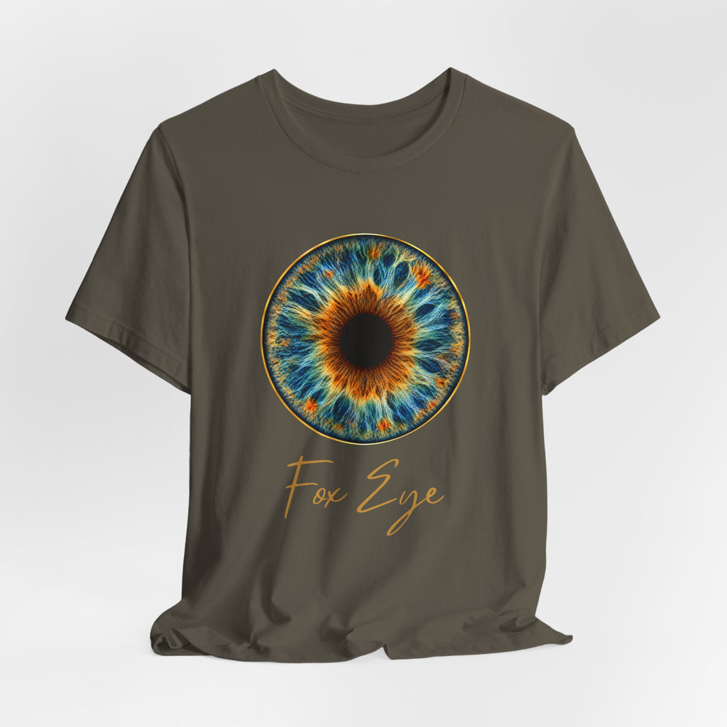 Fox Eye Hero Tee | Big Gold Iris Art Shirt