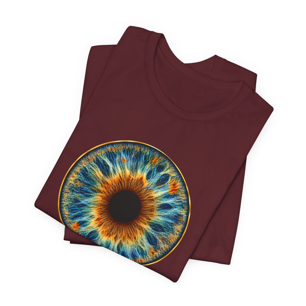 Fox Eye Hero Tee | Big Gold Iris Art Shirt