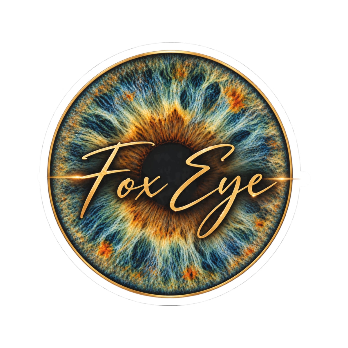 Fox Eye Badge Sticker | Kiss-Cut Vinyl