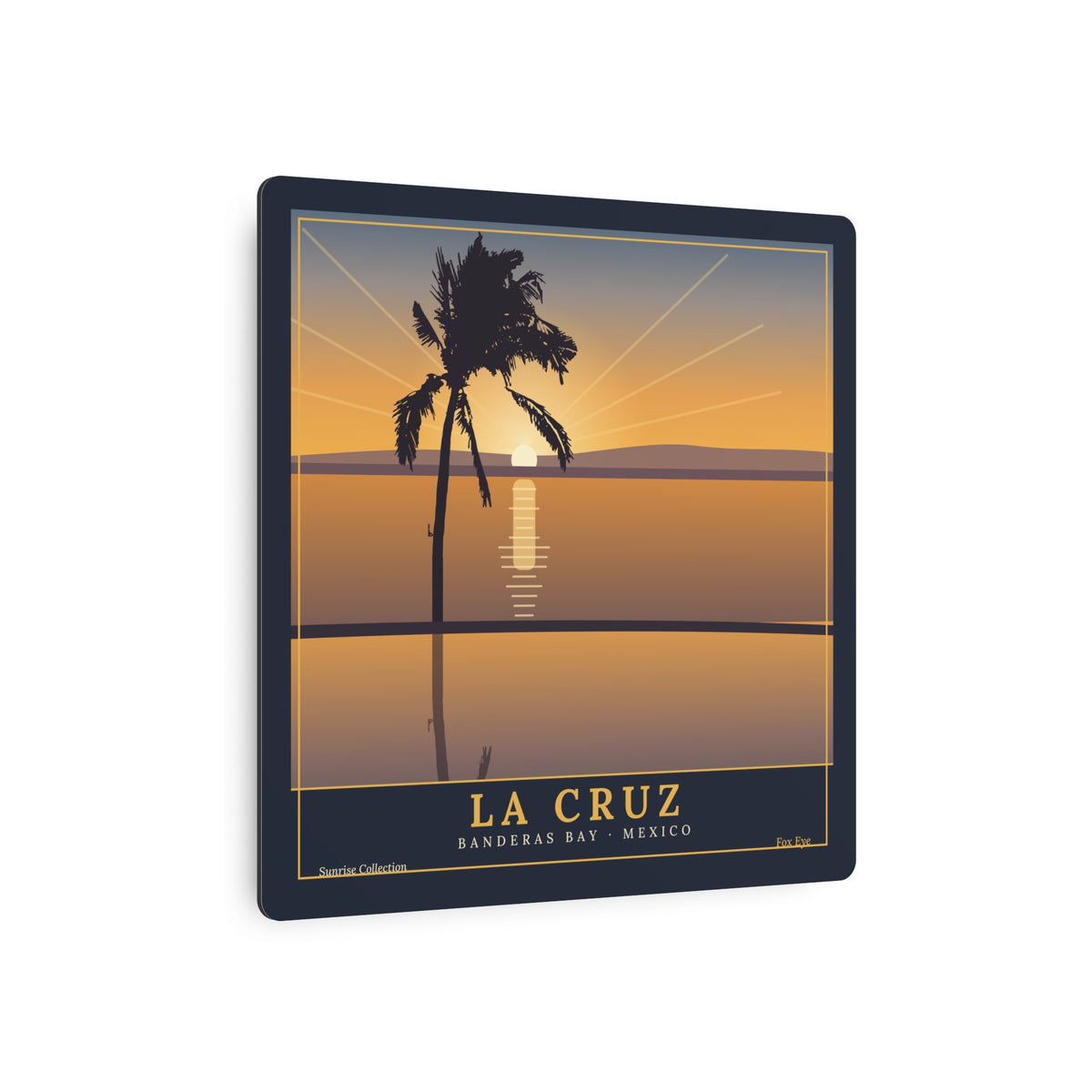 La Cruz: Pacific Morning | Fox Eye Metal Print