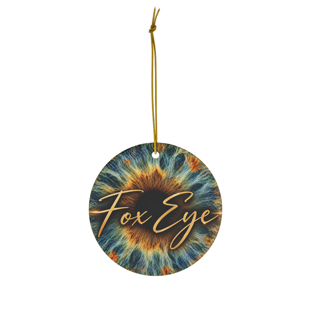 Fox Eye Iris Ornament | Ceramic Christmas Keepsake