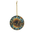Fox Eye Iris Ornament | Ceramic Christmas Keepsake