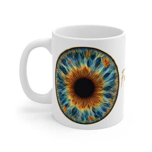 Fox Eye Iris Mug | 11 oz Ceramic Coffee Mug