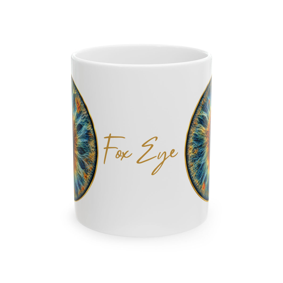 Fox Eye Iris Mug | 11 oz Ceramic Coffee Mug