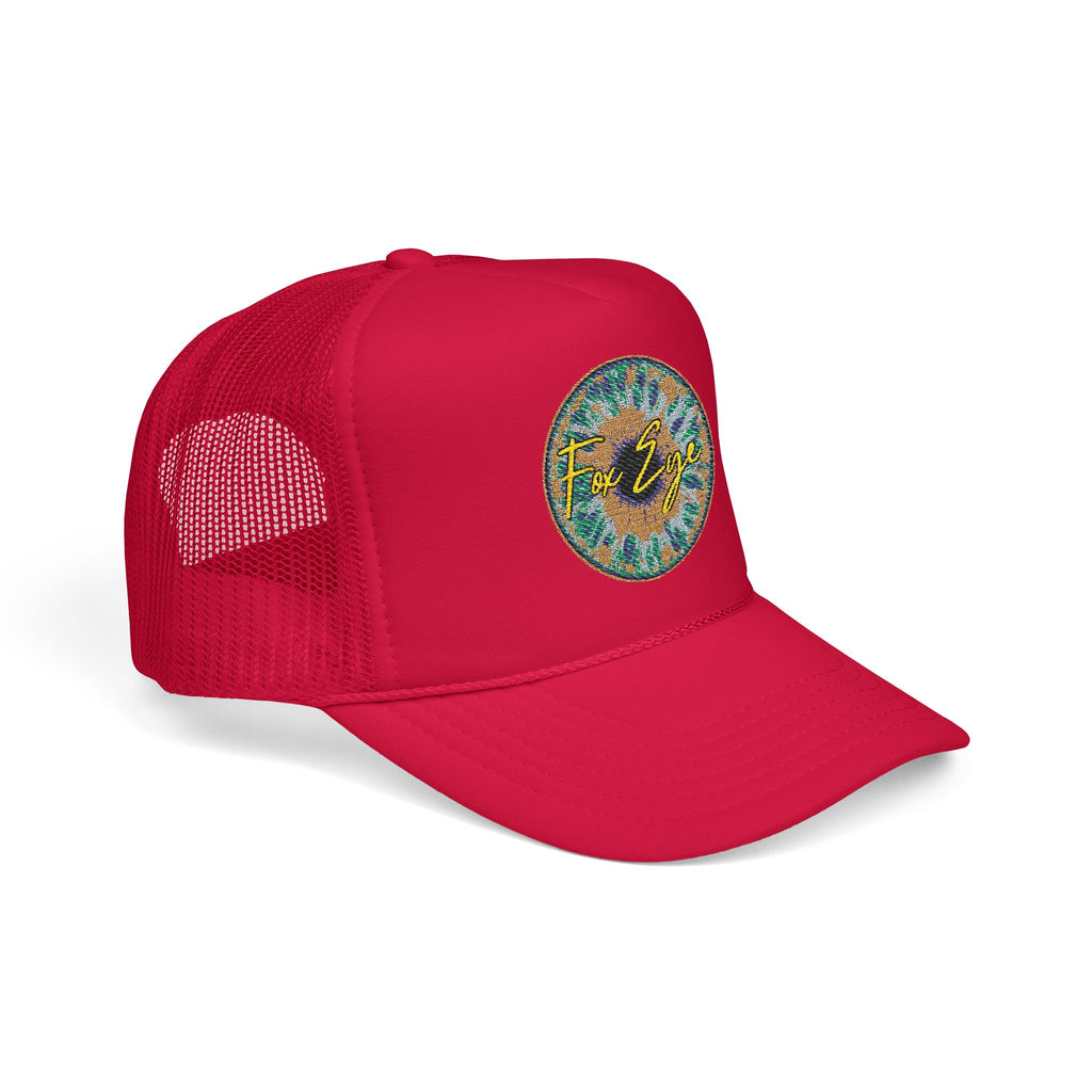 Fox Eye Iris Foam Trucker | Two-Tone Embroidered Badge Hat
