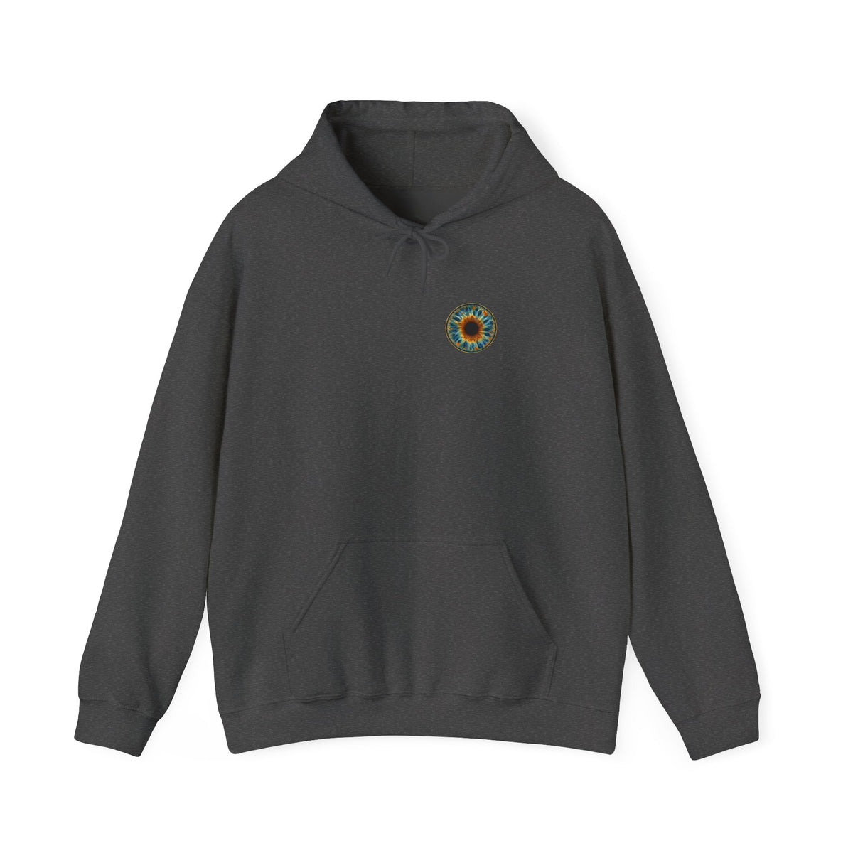 Fox Eye Look Closer Hoodie | Gold Iris Back Print