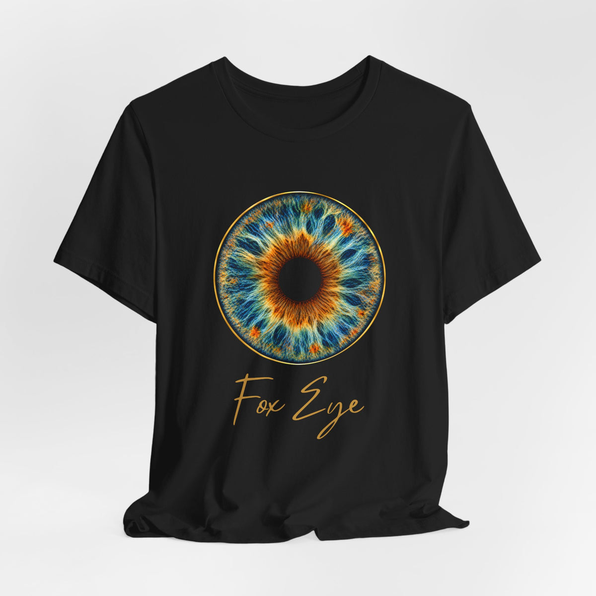 Fox Eye Hero Tee | Big Gold Iris Art Shirt