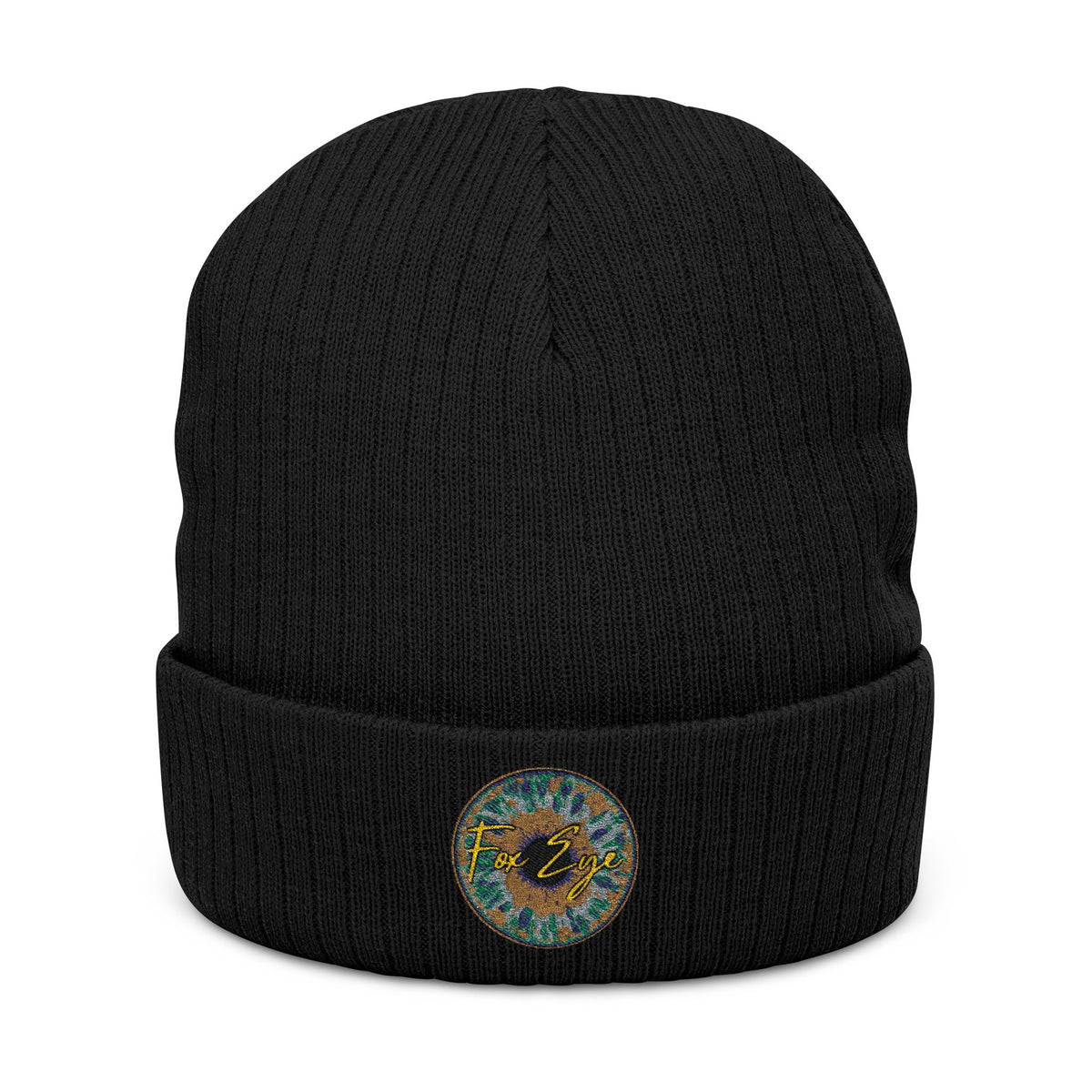 Fox Eye Iris Toque | Ribbed Cuffed Knit Beanie