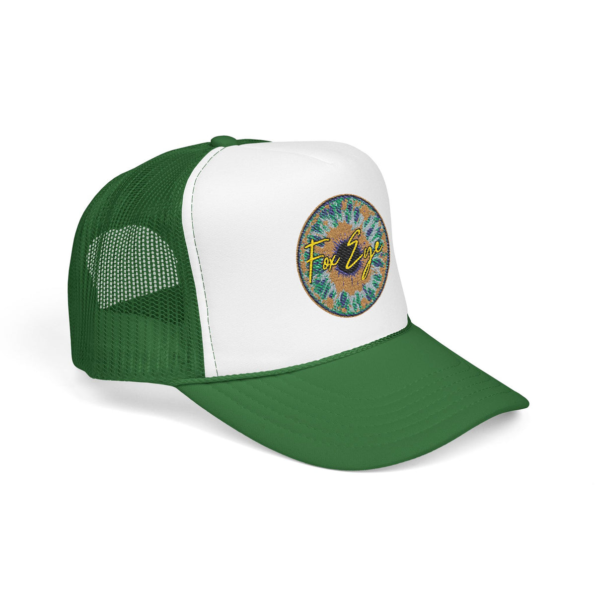 Fox Eye Iris Foam Trucker | Two-Tone Embroidered Badge Hat