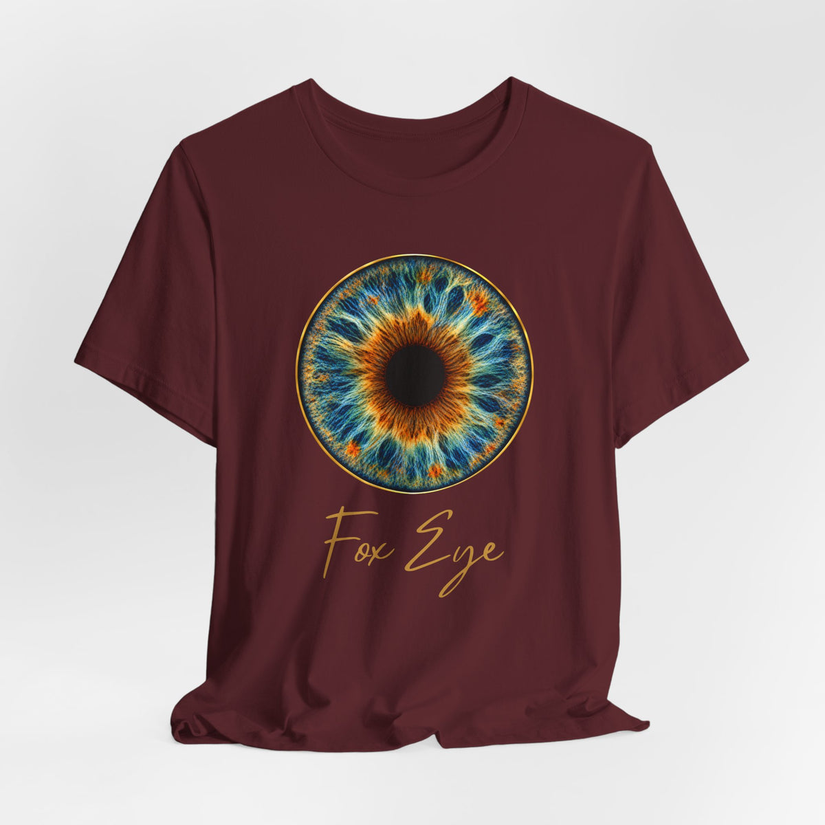 Fox Eye Hero Tee | Big Gold Iris Art Shirt