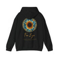 Fox Eye Look Closer Hoodie | Gold Iris Back Print