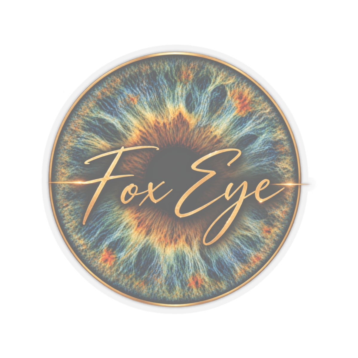 Fox Eye Badge Sticker | Kiss-Cut Vinyl