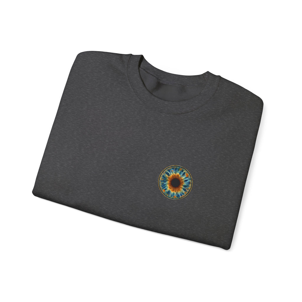 Fox Eye Look Closer Crewneck | Gold Iris Back Print