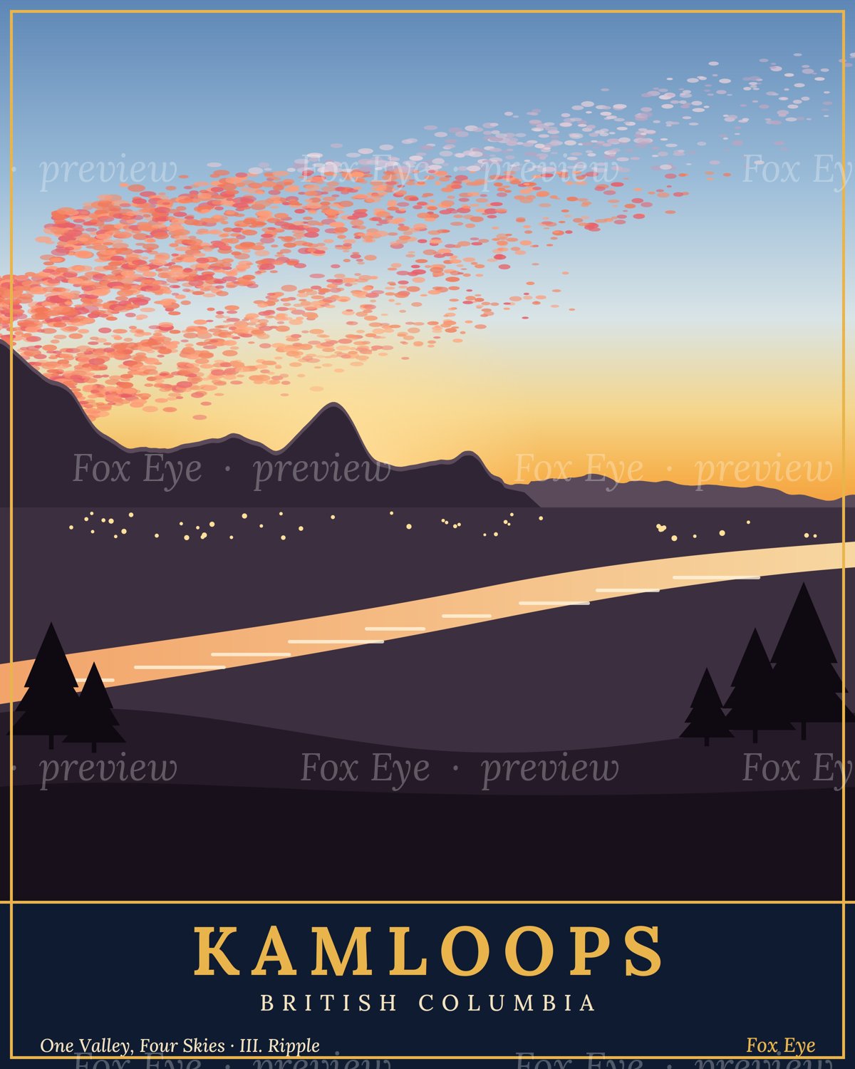 Kamloops Sky: Ripple (Digital Print)