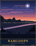 Kamloops: Blue Hour (Digital Print)